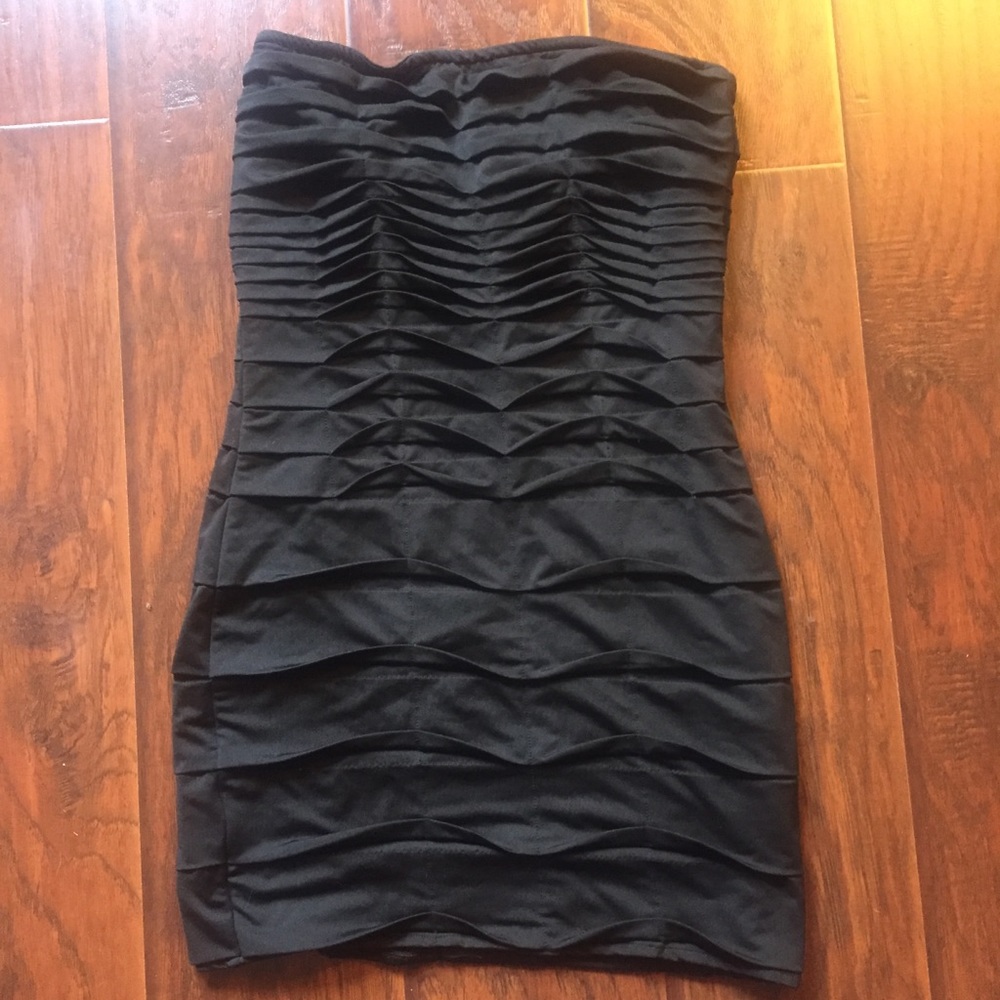 Black mini dress